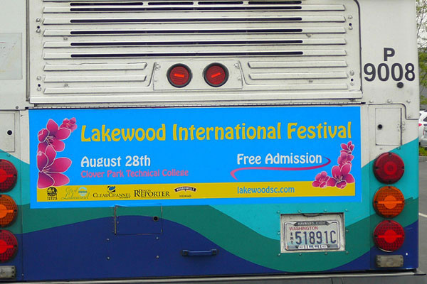 ad for Lakewood International Festival designed in Illustrator