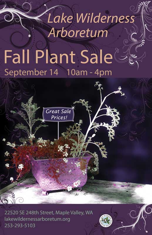 Flyer for plant sale created in Photoshop