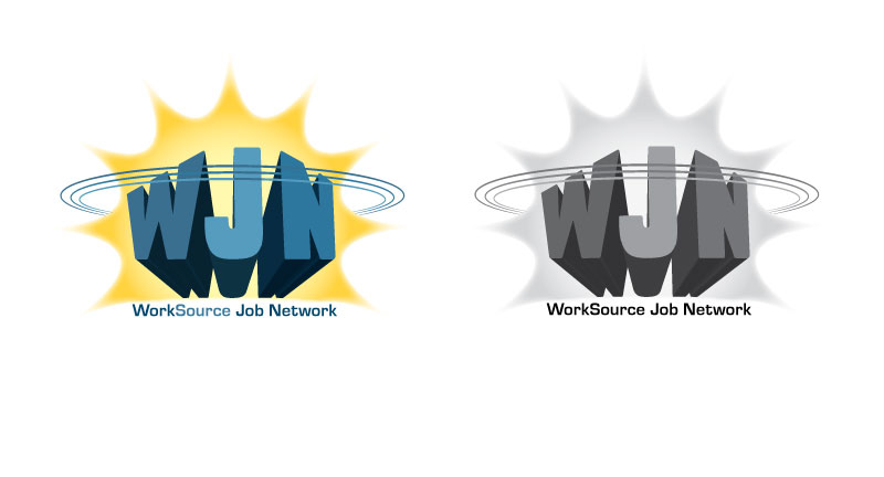 logo designed in Illustrator for WorkSource Job Network